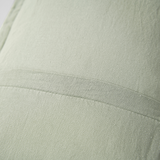 The Honest Label Pure Linen Cushion Cover Square in Sage with green tones cushion cover product view THL product image 4