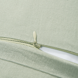 The Honest Label Pure Linen Cushion Cover Square in Sage with green tones cushion cover product view THL product image 3