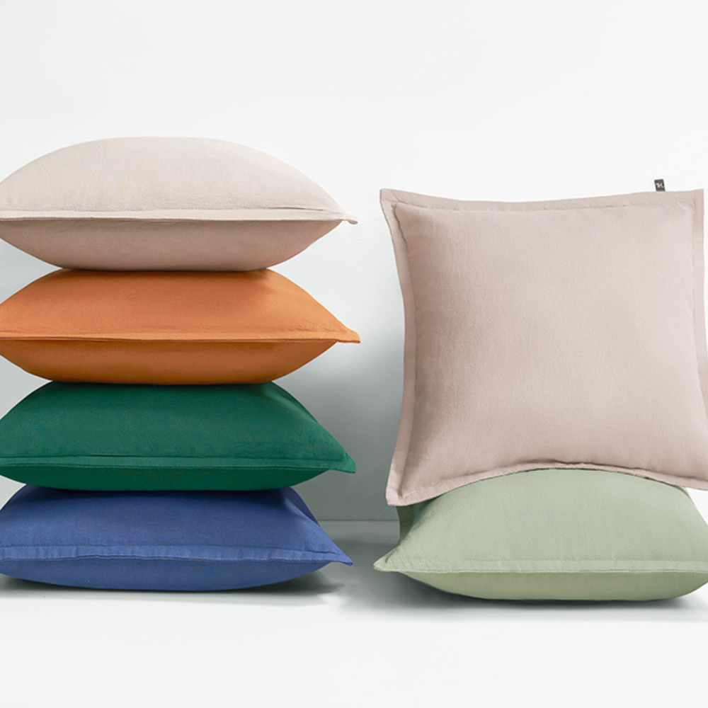 The Honest Label Pure Linen Cushion Cover Square cushion cover product view THL product image 1