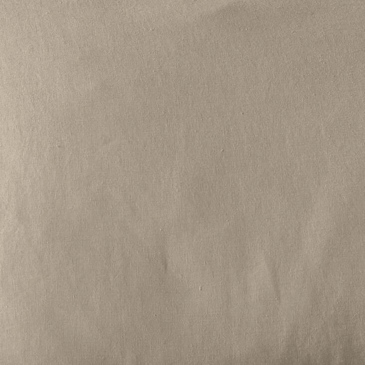 The Honest Label Pure Linen Quilt Cover Set Incl Pillowcases in Warm Taupe with beige tones pillowcase product view THL product image 4
