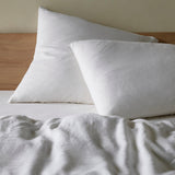 The Honest Label Pure Linen European Pillowcase in Ivory White with white tones pillowcase product view THL product image 1