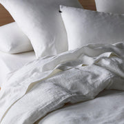 The Honest Label Pure Linen Quilt Cover Set Incl Pillowcases in Flax with beige tones pillowcase product view THL product image 6
