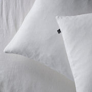 The Honest Label Pure Linen Standard Pillowcase (2 Pack) in Ivory White with white tones pillowcase product view THL product image 1
