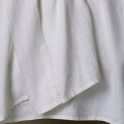 The Honest Label Pure Linen Flat Sheet in Ivory White with white tones flat sheet product view THL product image 3
